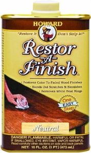 Howard Restor-A-Finish Neutral, #RF1016, 16 oz - Pack of 2