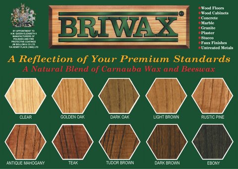 Briwax Toluene Free Furniture Wax 16 oz - Multiple Colors 