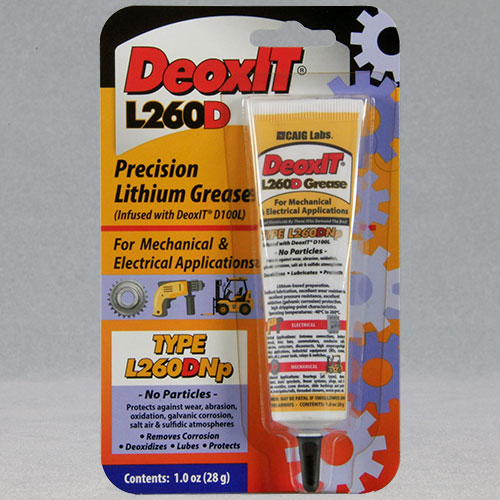 CAIG L260DNp Precision Lithium Grease, No Particles #L260-DN1, 28 g