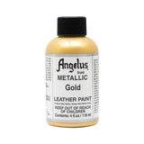 Angelus Metallic Gold Leather Paint #732-04, 4 oz - AutoCareParts.com