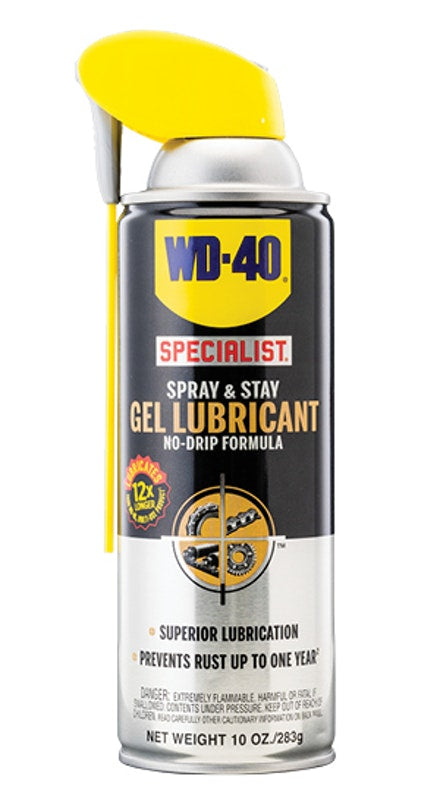 WD-40 Specialist Spray & Stay Gel Lubricant No-Drip Formula #300103, 10 oz- Pack of 6 - AutoCareParts.com