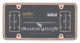 Cruiser Rose Gold/Clear Diamondesque License Plate Frame #18000