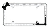 Cruiser Retro Polka Dot Bling License Plate Frame #18553