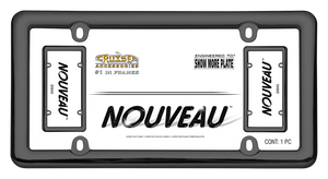 Cruiser Black Plastic Nouveau License Plate Frame #20640