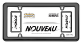 Cruiser Black Plastic Nouveau License Plate Frame #20640