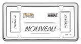 Cruiser Chrome Plastic Nouveau License Plate Frames #20643