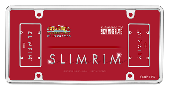 Cruiser Chrome Slim Rim License Plate Frame #21330