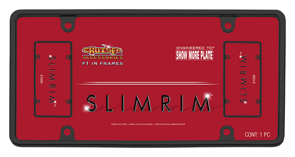 Cruiser Black Slim Rim License Plate Frame #21350