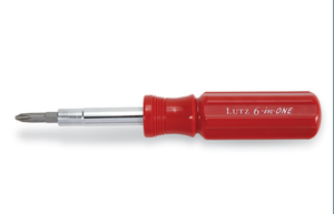 Lutz Tools 6-in-one Screwdriver Set Red #24006 - AutoCareParts.com