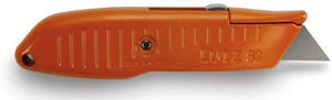 Lutz Tools #82 Safety Nose Retractable Blade Utility Knife - Orange #30182