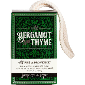 Pre de Provence Soap On A Rope 200G - Bergamot & Thyme #32200BT - AutoCareParts.com