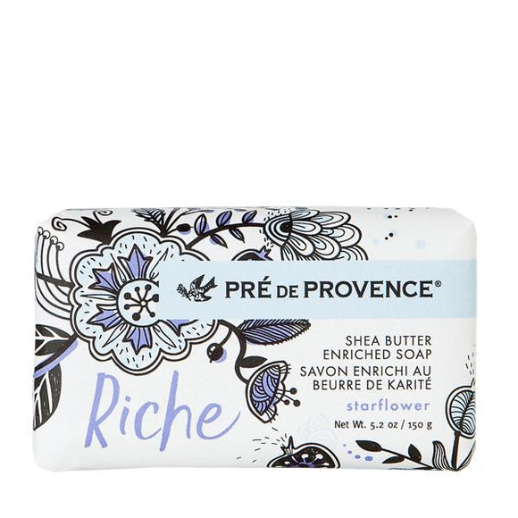 Pre de Provence Riche Wrapped Soap - Starflower #37001ST, 150 g - Pack of 2