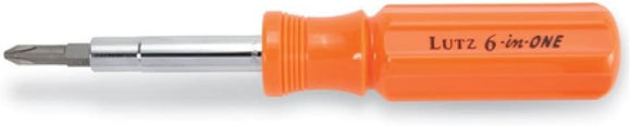 Lutz Tools 6-in-One Screwdriver - Orange #26030