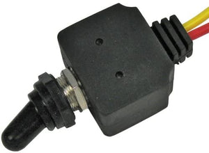 Pico Waterproof On-Off SPST Toggle Switch 1/2" Hole 2 6" 16ga Leads 12V 25 Amp #5588PT - AutoCareParts.com