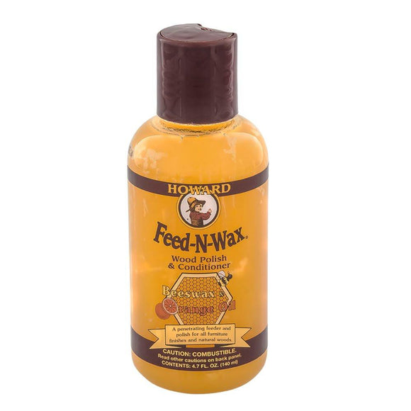 Howard Feed-N-Wax Wood Polish and Conditioner #FW0004, 4.7 oz - AutoCareParts.com