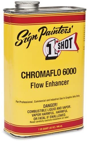 1 Shot Pinstriping Paint Standard Flow Enhancer Quart #6000, 32 oz