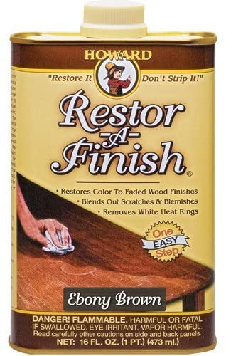 Howard Restor-A-Finish Ebony, #RF8016, 16 oz - Pack of 2 - AutoCareParts.com