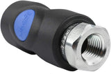 Prevost 1/4" High Flow Safety Air Coupler FNPT #ISI 061201