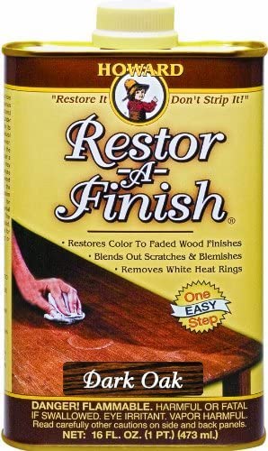 Howard Restor-A-Finish Dark Oak, #RF7016, 16 oz - Pack of 4 - AutoCareParts.com