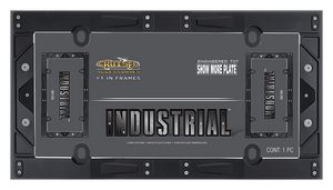 Cruiser Matte Black Industrial License Plate Frame #58150