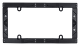 Cruiser Matte Black Industrial License Plate Frame #58150