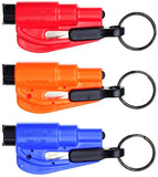 Resqme Car Escape Tool: Seatbelt Cutter and Window Glass Breaker Keychain #03.100