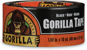 Gorilla Black Standard Duct Tape #105631, 1.88" x 30 Feet