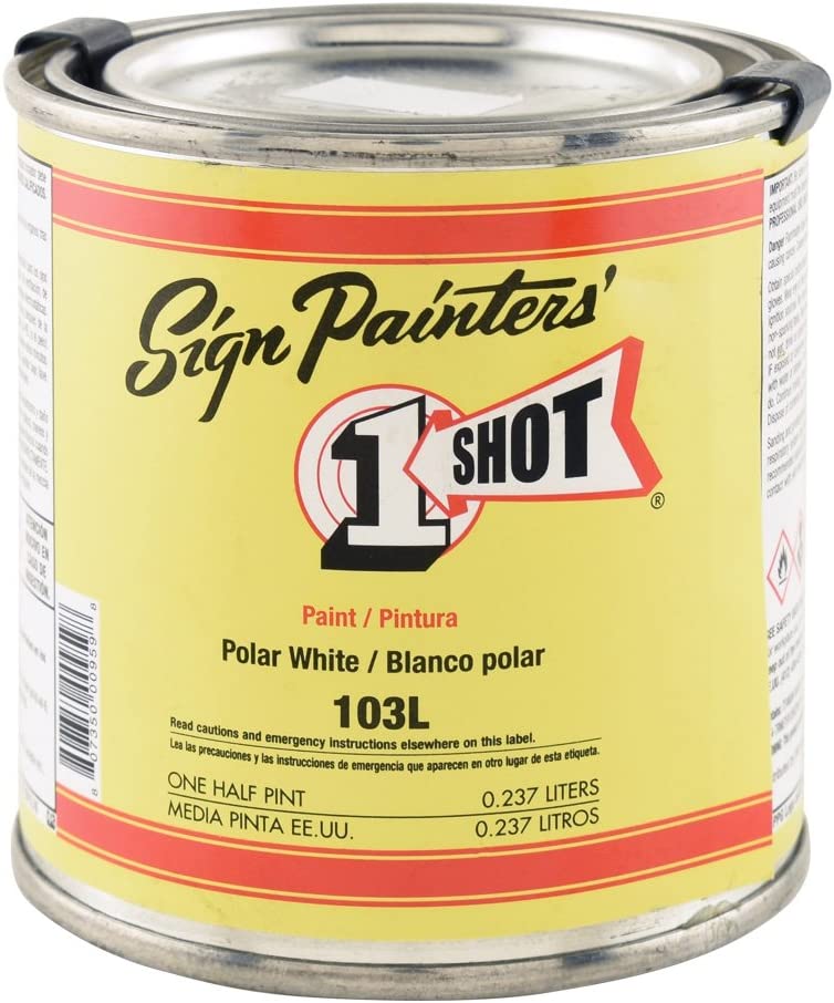 1 Shot Lettering Enamel 8oz - Metallic Gold