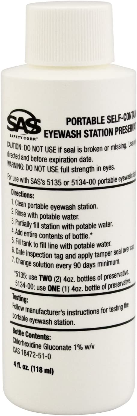 SAS Safety Preservative Eyewash #5136-01, 4 Oz.