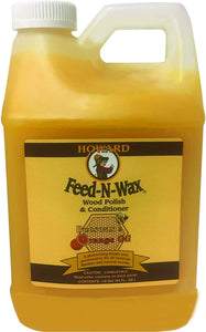Howard Feed-N-Wax Wood Polish and Conditioner #FW0064, 16 oz - AutoCareParts.com