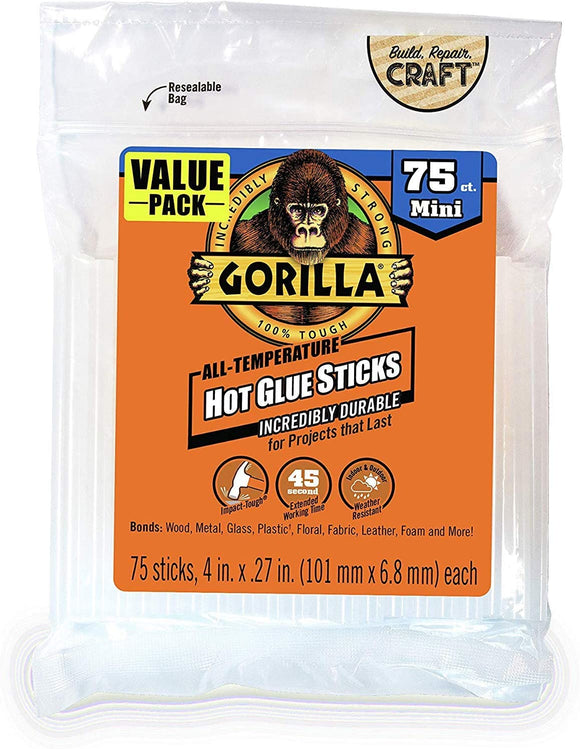 Gorilla Clear Hot Glue Sticks 4