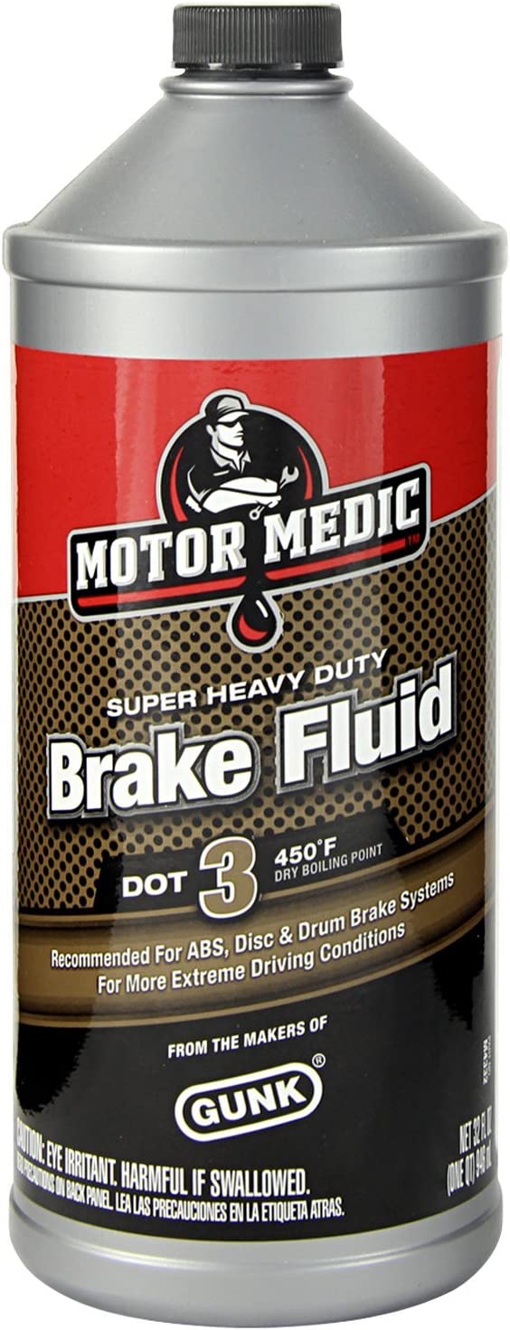 Motor Medic DOT 3 Super Heavy Duty Brake Fluid #M4332, 32 oz.