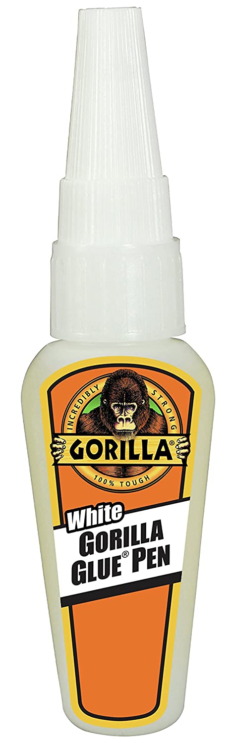 Gorilla Waterproof White Glue Pen, 0.75 ounce Precision Tip Bottle