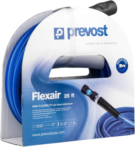 Prevost Flexair 3/8" x 25' Air Hose Extension w/Prevo S1 Industrial Coupler #RST RISB3825