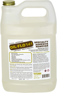 Titan Labs Oil-Flo 141 Specialty Adhesive Remover, 1 Gal
