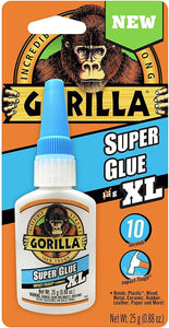 Gorilla Super Glue XL High Strength #7400202, 25g - Pack of 3