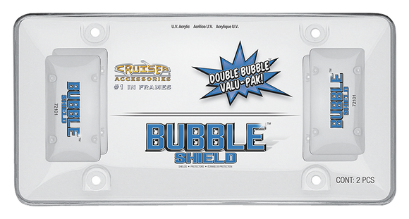 Cruiser Double Bubble Valu-Pak License Plate Frame #72101