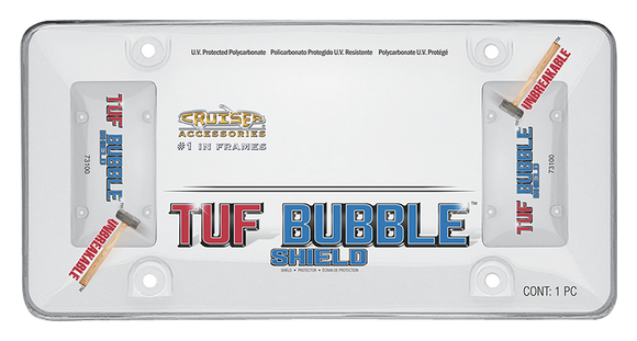 Cruiser Clear Tuf Bubble Shield License Plate Frame #73100