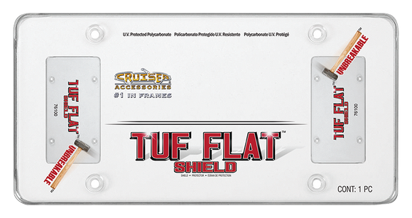 Cruiser Clear Tuf Flat Shield License Plate Frame #76100