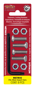 Cruiser Metric-Stainless Star Pin Locking Fasteners #81300 - AutoCareParts.com