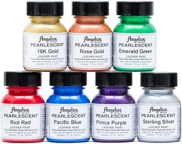 Angelus Pearlescent Acrylic Leather Paint #733-01, 1 oz - AutoCareParts.com