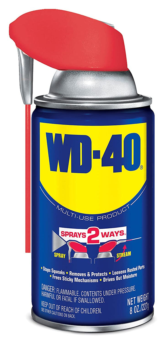 WD-40 Multi-Use Product Spray with Smart Straw #490026, 8 oz - AutoCareParts.com