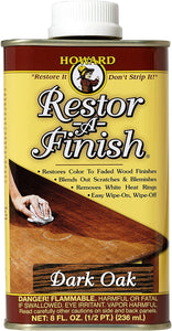 Howard Restor-A-Finish Dark Oak, #RF7008, 8 oz