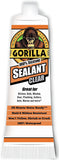 Gorilla Clear 100% Silicone Sealant Caulk, 2.8Oz Squeeze Tube #108324, Pack of 5