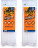 Gorilla Clear Hot Glue Sticks 8" Mini Size, 25 Counts #3022502, Pack of 2