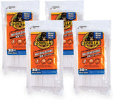 Gorilla Clear Hot Glue Sticks 4" Mini Size, 30 Counts #3023003