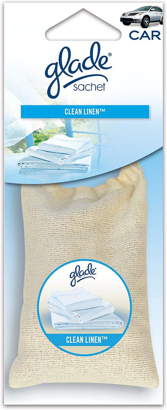 Glade Sachet Automotive Air Freshener - Clean Linen #800002133 - AutoCareParts.com