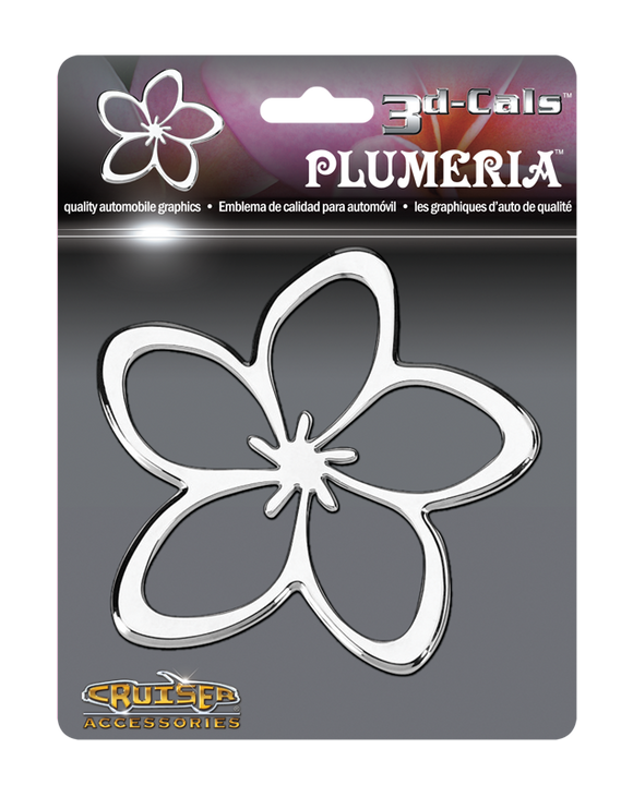 Cruiser Chrome 3D-Cals Plumeria #83033 - AutoCareParts.com