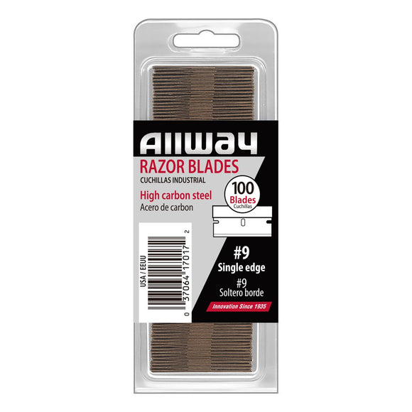 Allway Tools Single Edge Razor Blades, Clam Shell #SEB100VP, 100/Pack