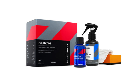 CarPro Cquartz UK 3.0 #10cqk30k, 30 ml Kit w/ Reload - AutoCareParts.com